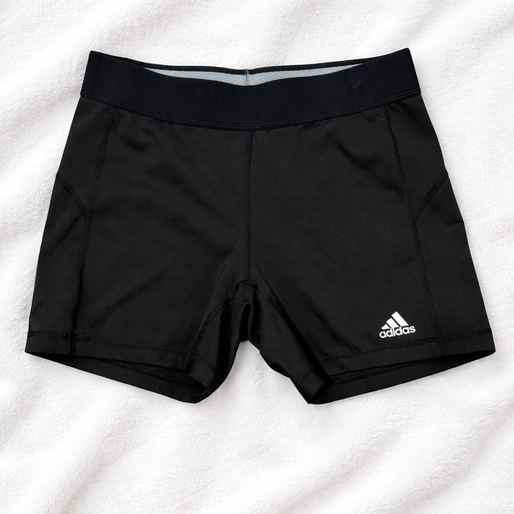 Adidas Black Techfit Performance Shorts Girls Medium